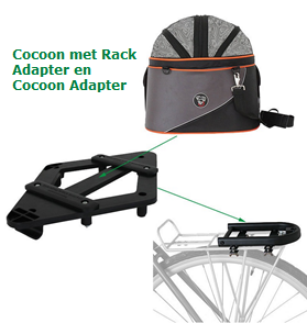 Cocoon met Rack adapter en Cocoon adapter