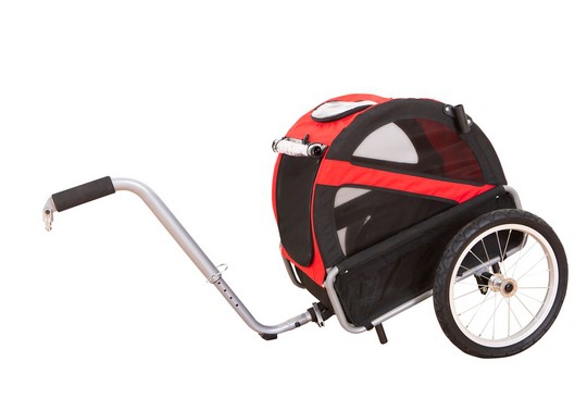 DoggyRide Mini Rood/Zwart Trekstang Bagagedrager