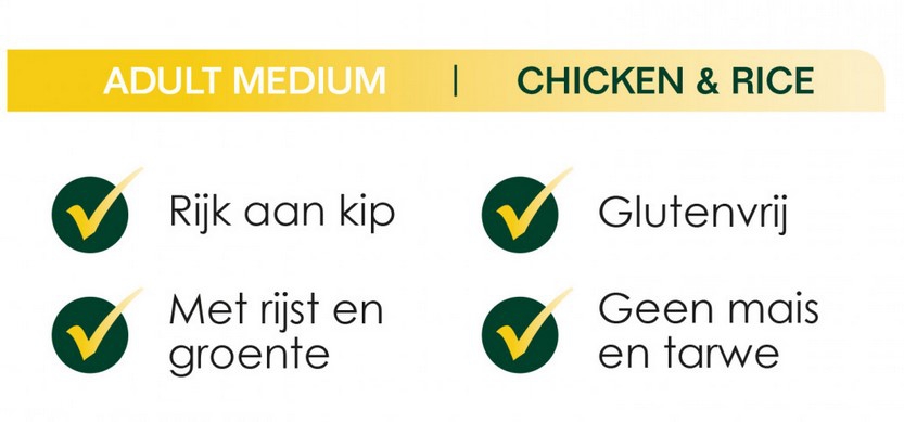 Premium Care Original Adult Medium Chicken & Rice 3 kg-9674